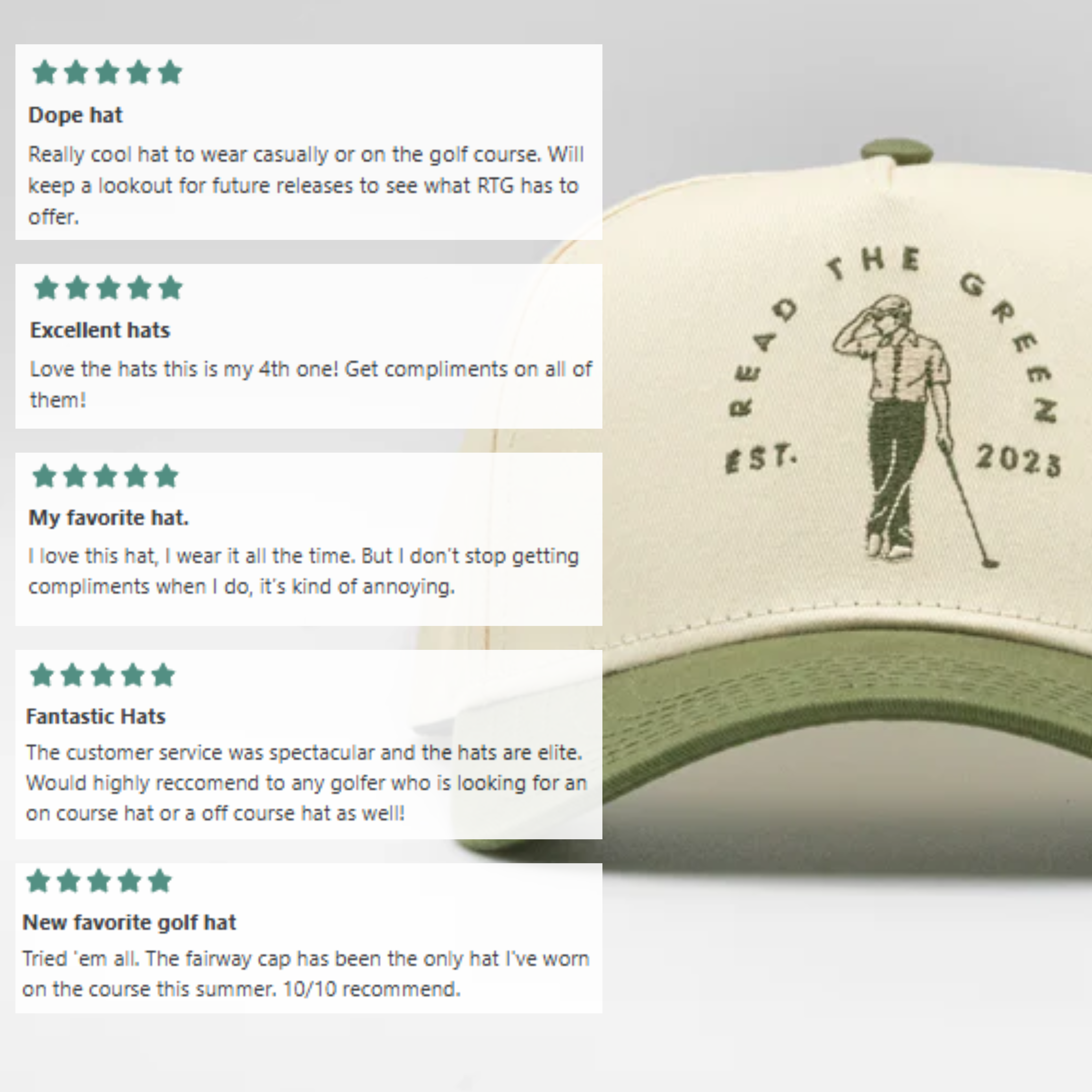 Founder's Cap | Olive Green & Natural