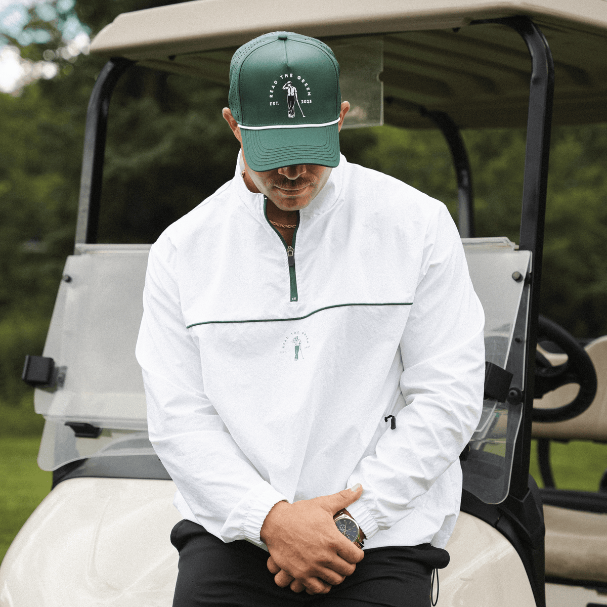 Fairway 1/4 Zip | White