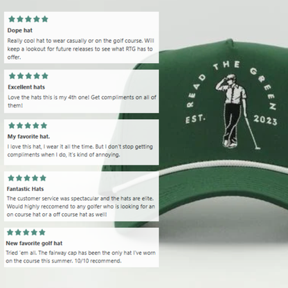 Fairway Performance Cap | Green (White Rope)