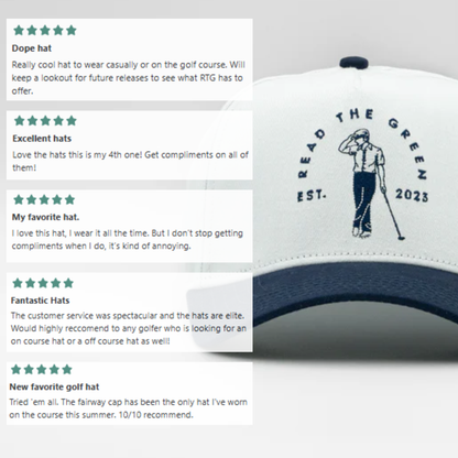 Founder's Cap | Navy Blue & White