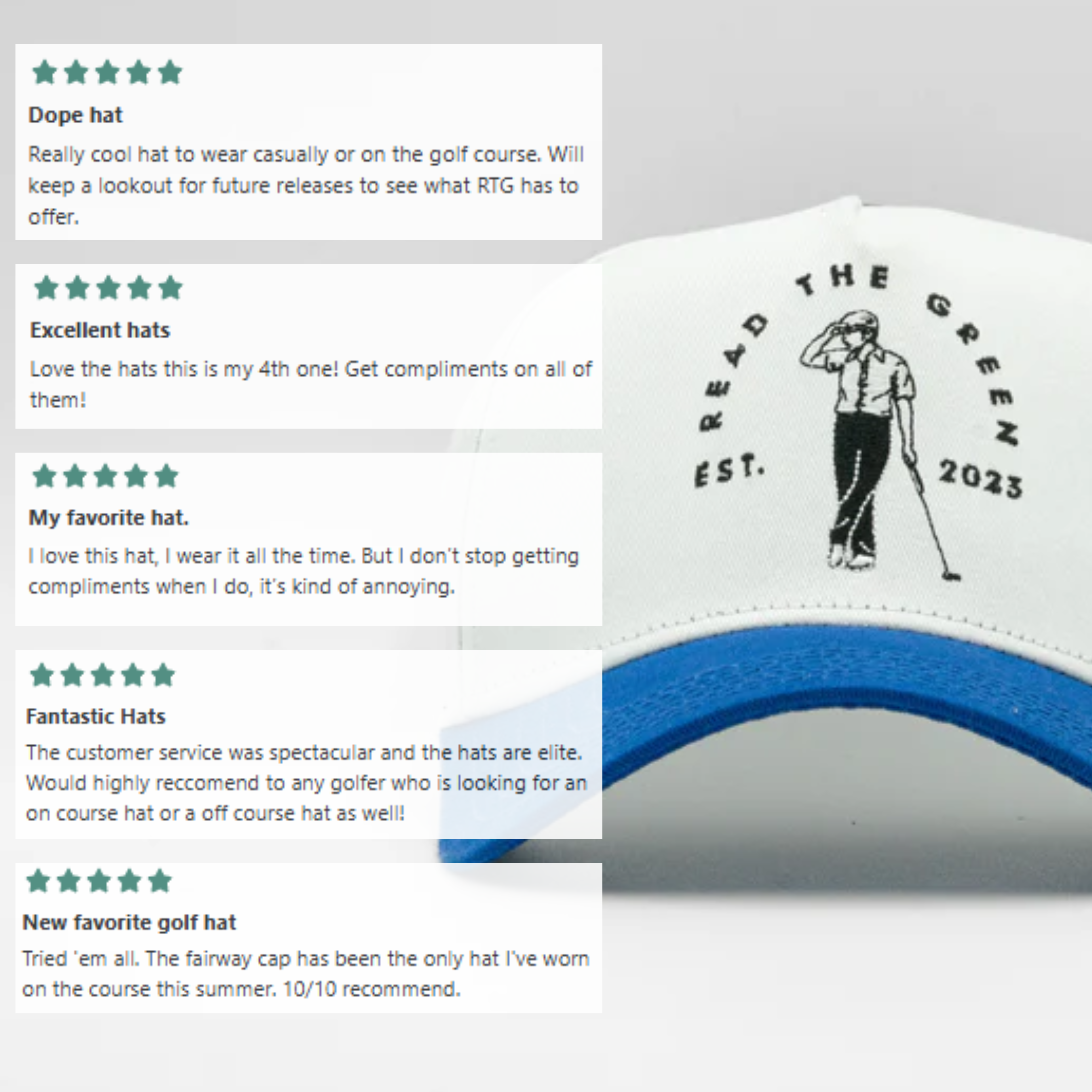 Founder's Cap | Royal Blue & White