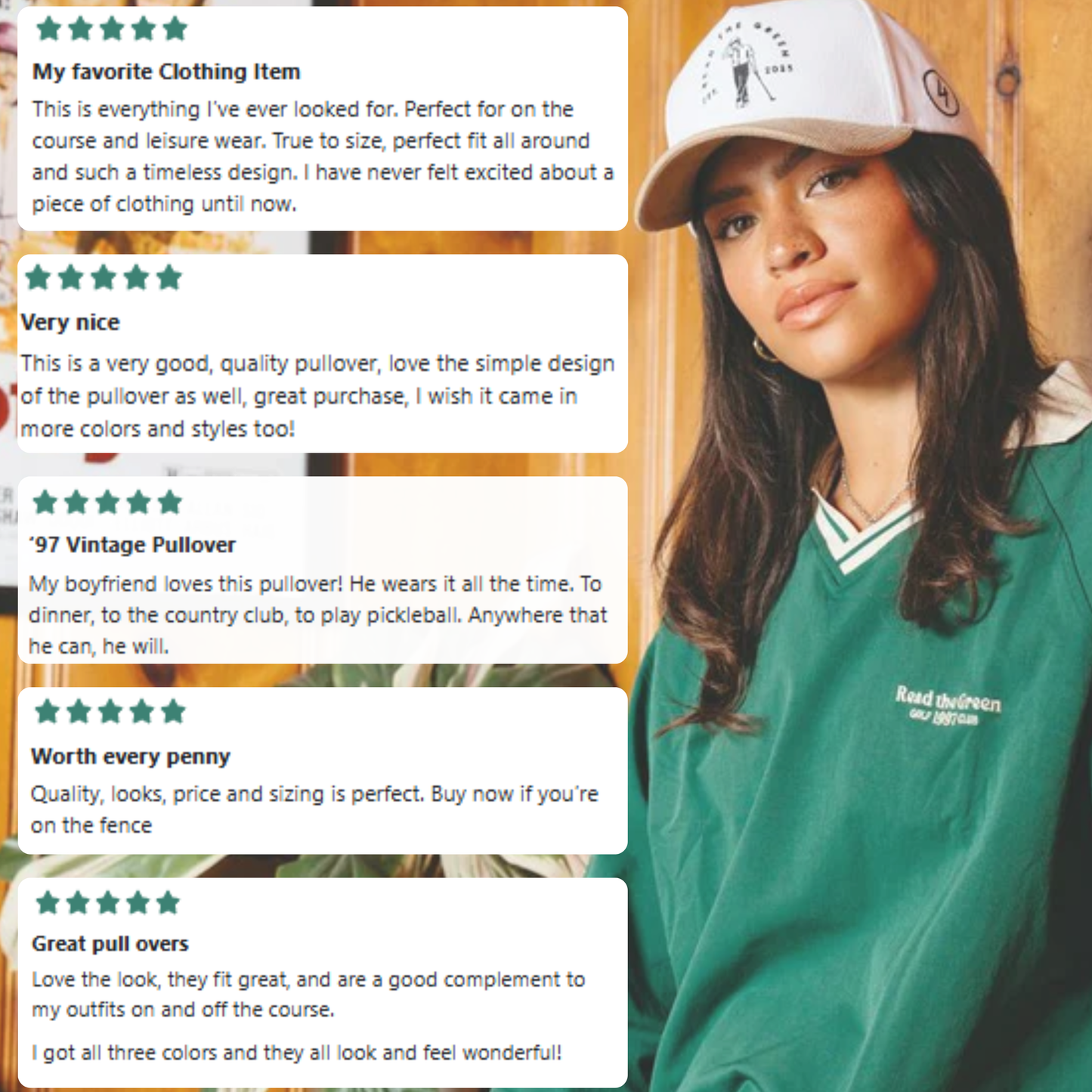 The '97 Vintage Pullover - Green