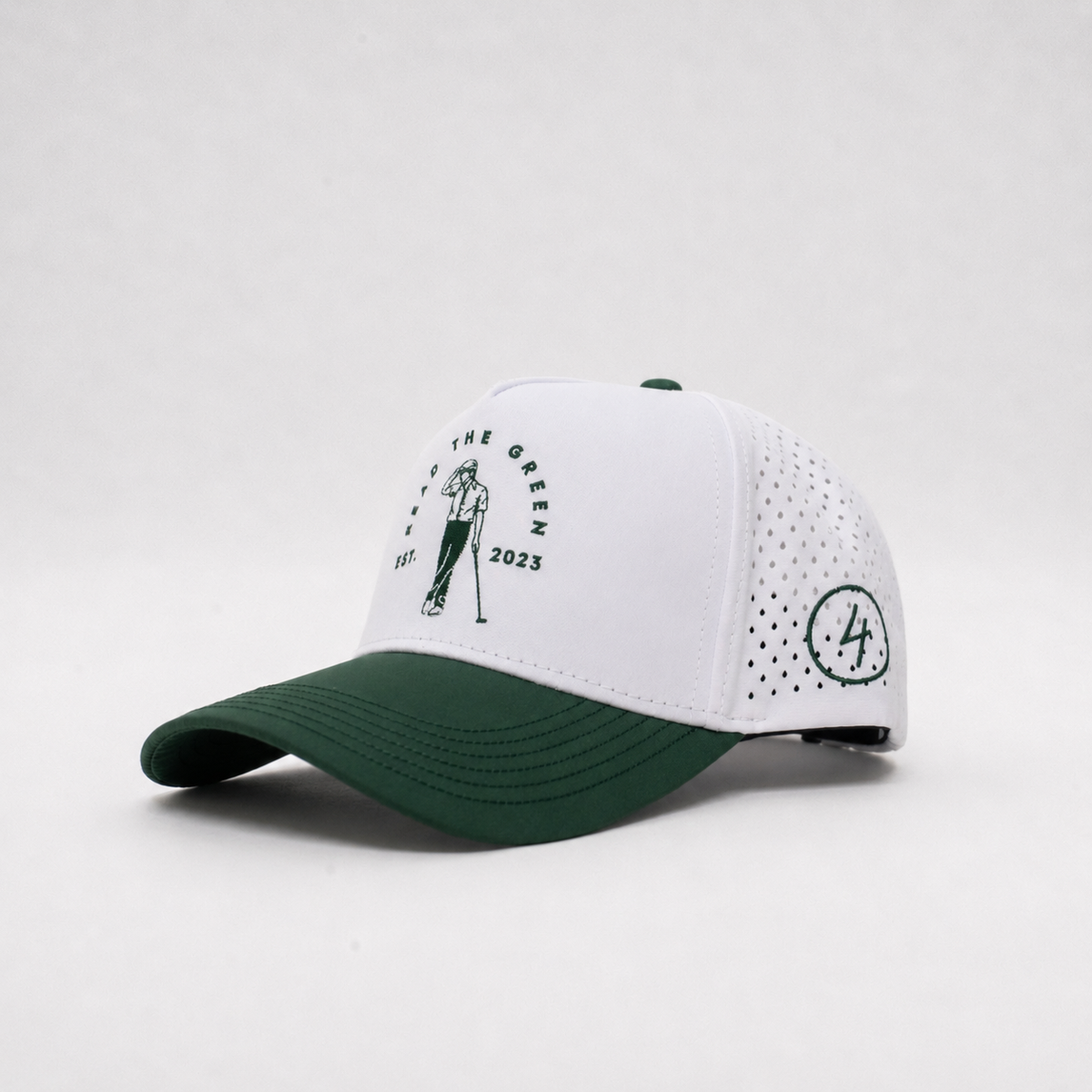 Fairway Performance Cap | Green & White