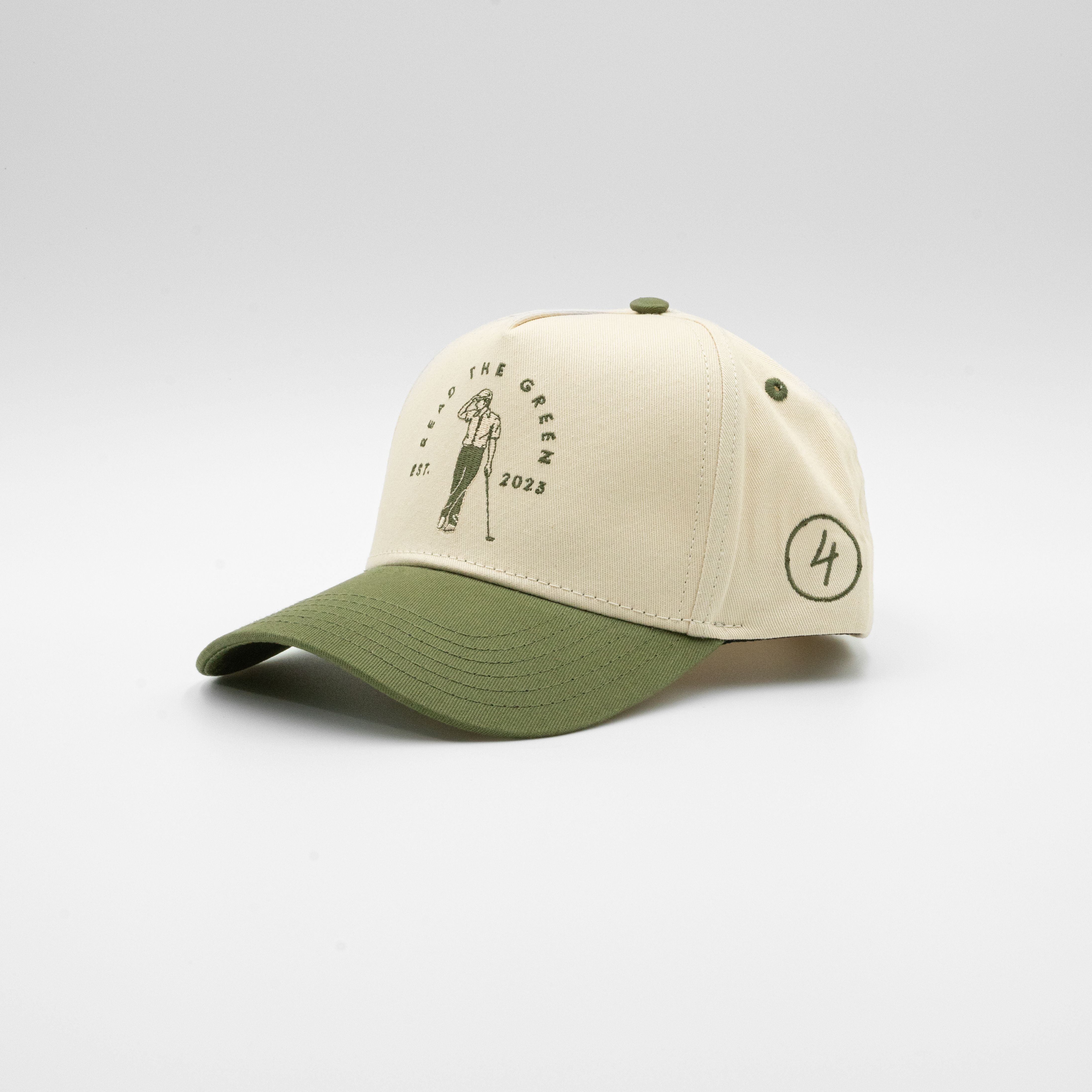 Founder's Cap | Olive Green & Natural