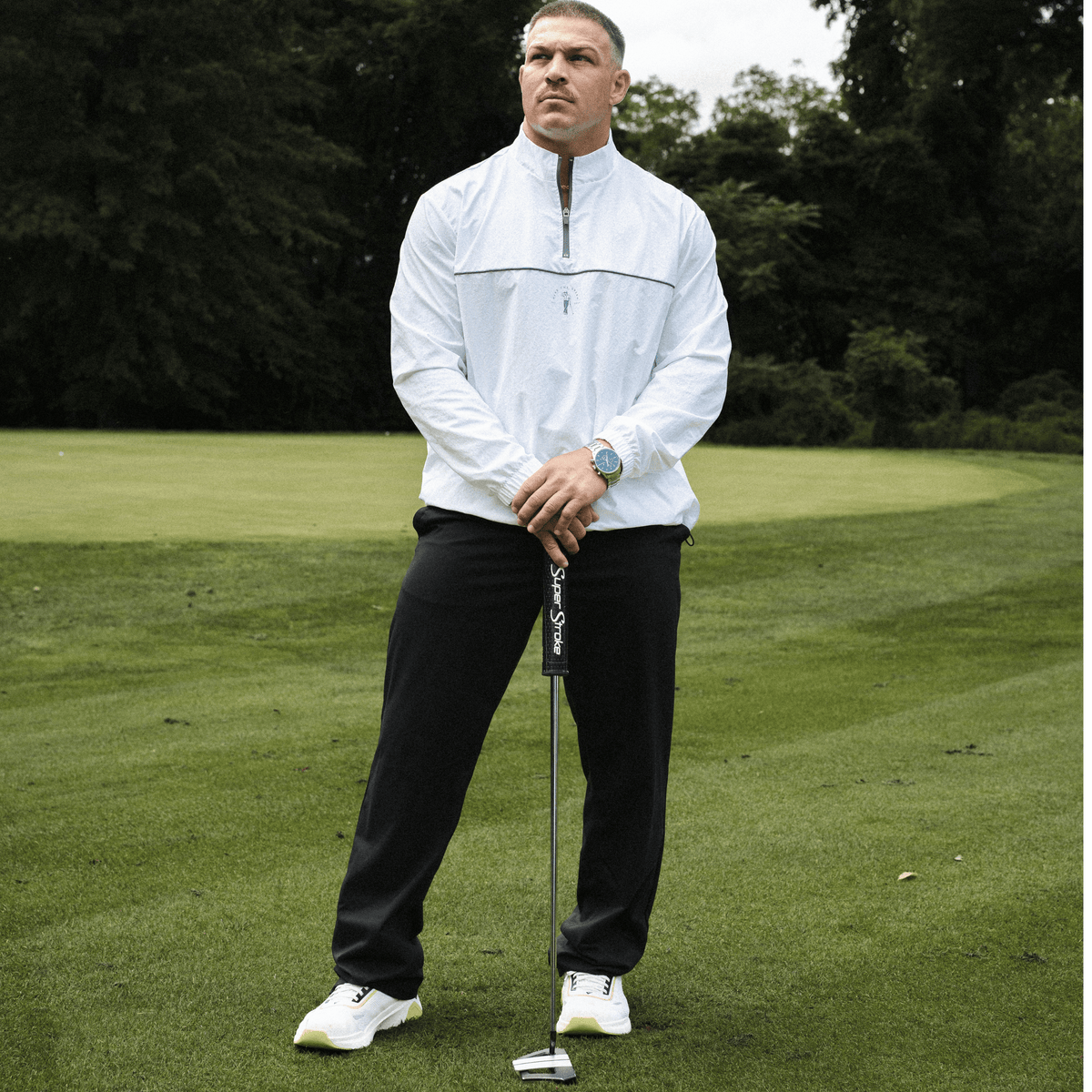 Fairway 1/4 Zip | White