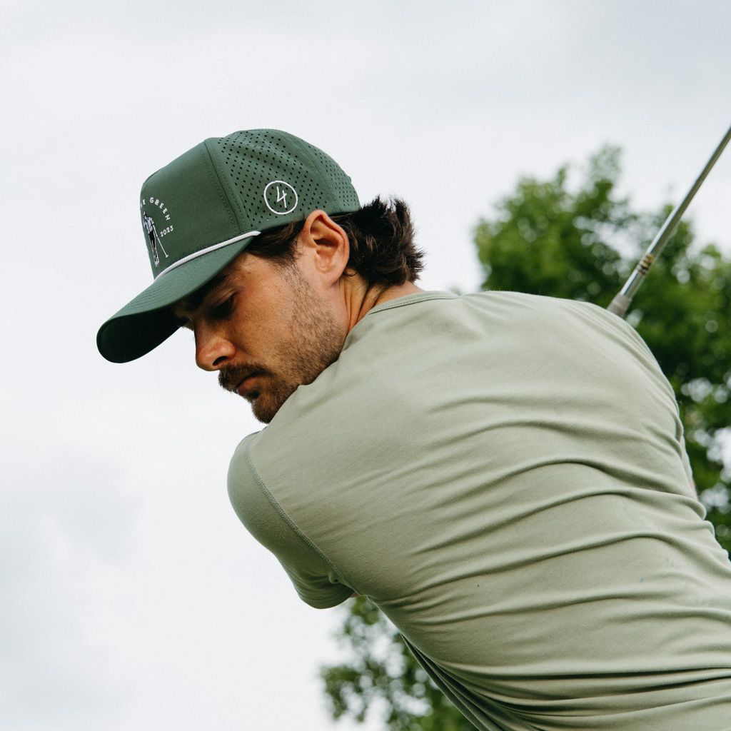 Fairway Performance Cap | Green (White Rope)