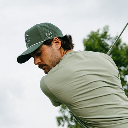 Fairway Performance Cap | Green (White Rope)